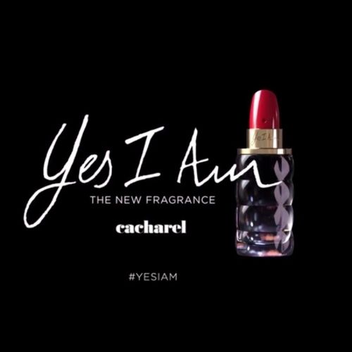 The ad of the perfume Cacharel Yes I Am